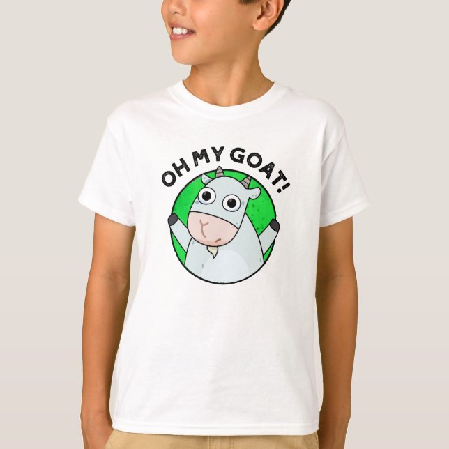 Åh, min Goat Funny Animal Pun T Shirt (Framsida)