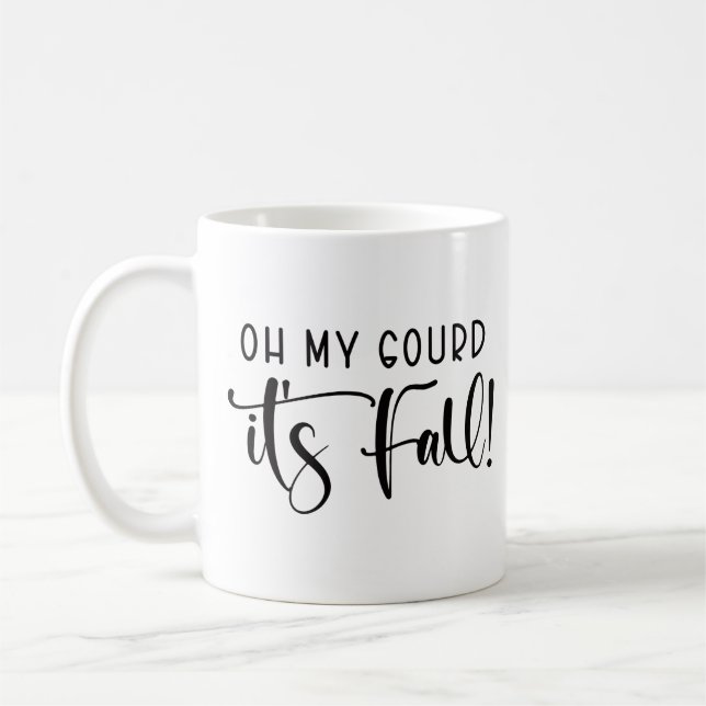 Åh Min Gourd Det Är Höst Kaffemugg (Vänster)