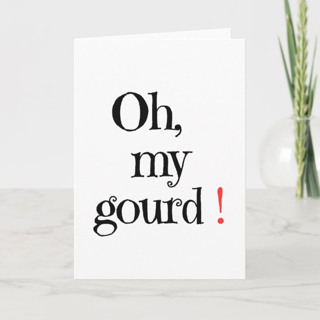 Åh, min gourd! Halloween-kort Kort (Framsida)