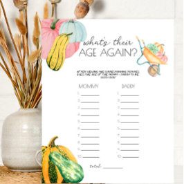 Åh min pumpa! - Baby vad är deras ålder igen spel