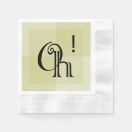 Åh! Modern, Elegant och klassens överraskningsdag Pappersservett