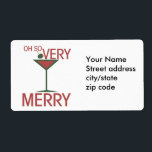 Åh, MYCKET God jul Fraktsedel<br><div class="desc">Martini party julafton</div>