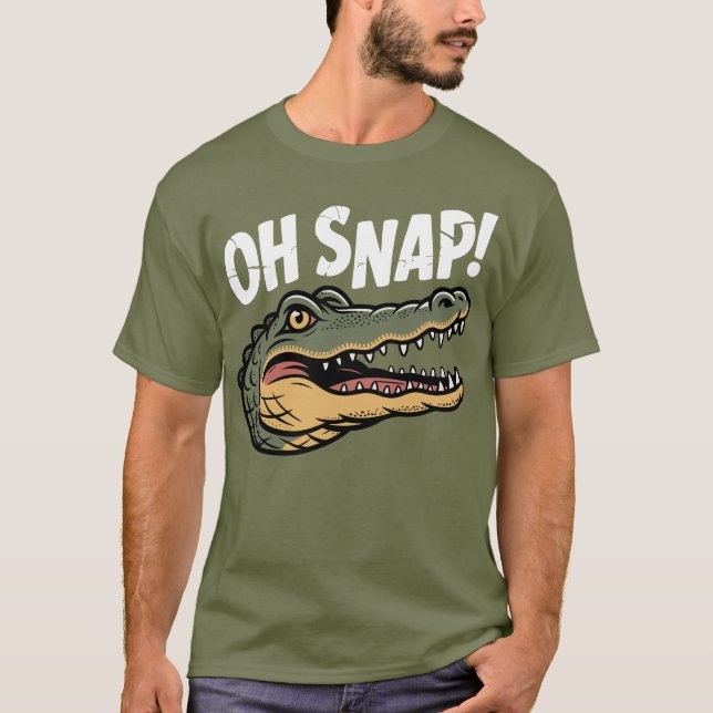 Åh nej alligator t shirt (Framsida)