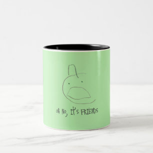 "Åh nej, det är vänner" mugg