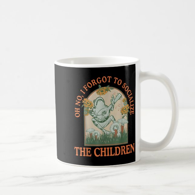 Åh nej jag glömde socialisera barnen Roligt Hem Kaffemugg (Höger)