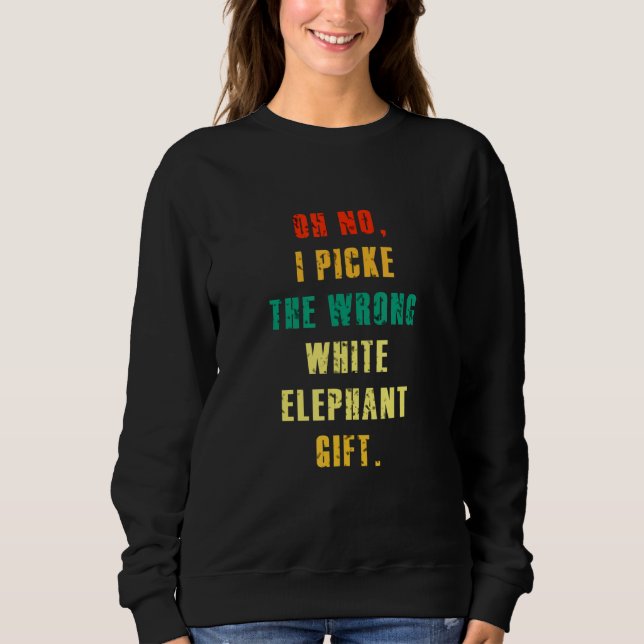 Åh nej, jag valde fel vita elefant   t shirt (Framsida)