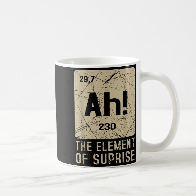 Ah Överraskningens Element Rolig Kemi Vetenskap Kaffemugg (Höger)