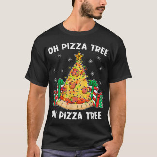 Åh Pizza Träd Julafton Food Present jul Pizza Tr T Shirt