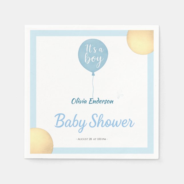 Åh, pojk! Balloon baby förfaller Pappersservett (Framsidan)