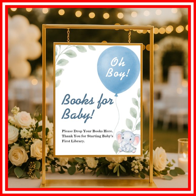 Åh Pojke Baby Shower Poster (Skapare uppladdad)