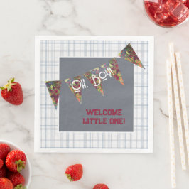 Åh, pojke! Baby shower-servetter Pappersservett