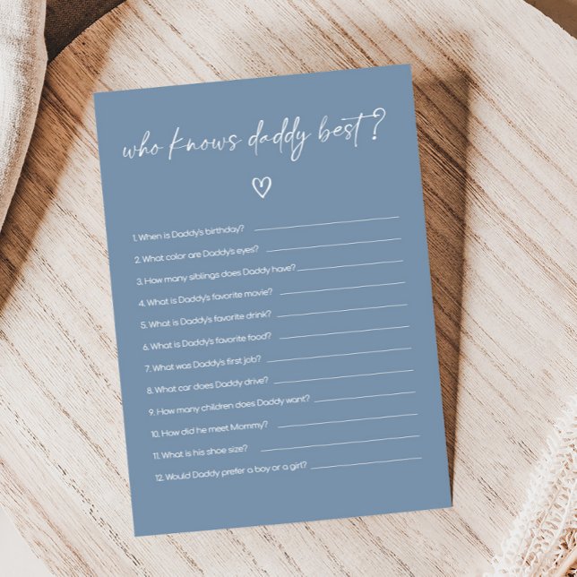 Åh pojke Boho Minimalistisk Bebis Shower Vem vet s (Modern Oh Boy Baby Shower Game)