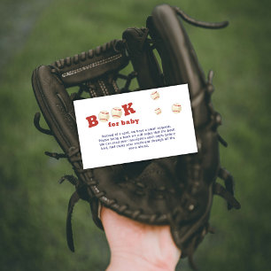 Åh pojke Little Slugger Basebollböcker Babyfirande Tilläggskort