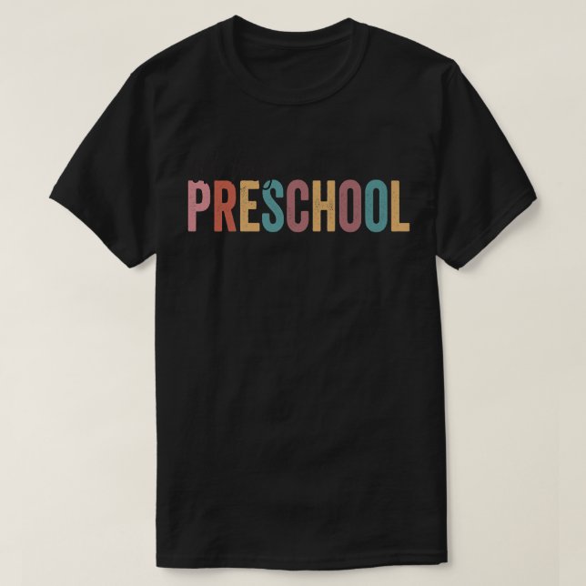 Åh, Preschool, förra skoldagen första dagen  T Shirt (Design framsida)