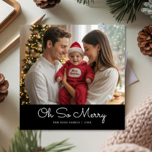 Åh, så Merry Family-julhälsningskort Julkort