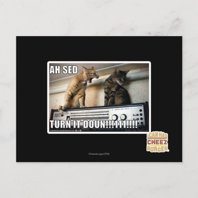 Åh, Sed Turn down! Vykort (Framsida)