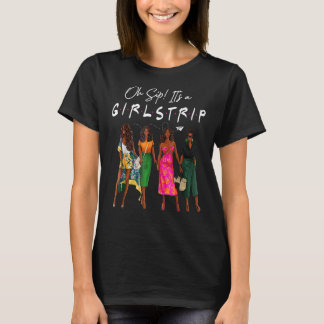 Åh, Sip, det är en tjej Resa Black Histor T Shirt