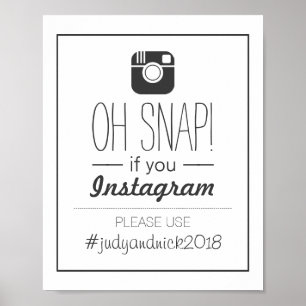 Åh, Snap! Bröllop-tecken Poster