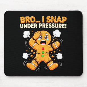 Åh Snap Gingerbread Man Kakor Jag Knäpper Under Tr Musmatta