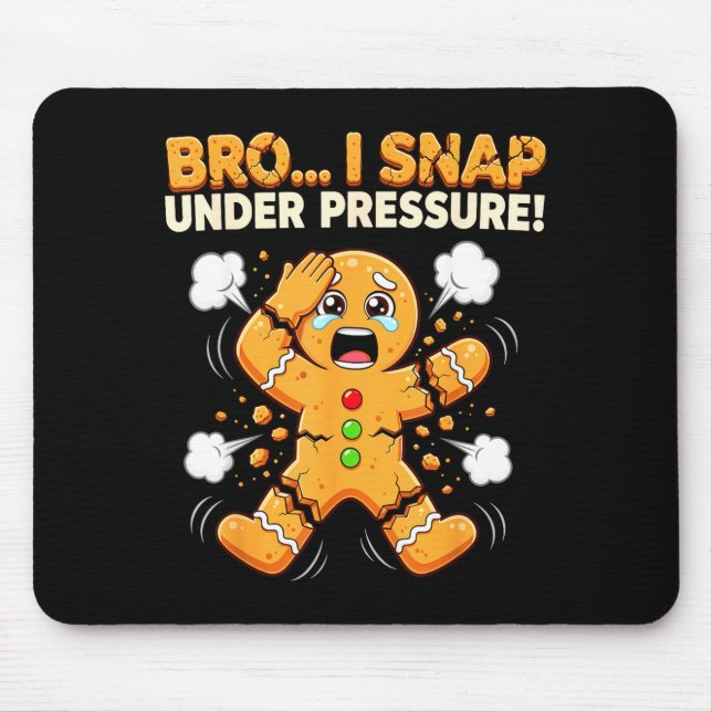 Åh Snap Gingerbread Man Kakor Jag Knäpper Under Tr Musmatta (Framsidan)