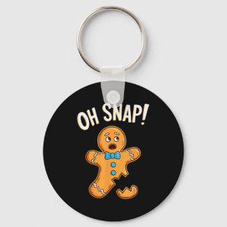 Åh Snap Gingerbread Man Tröja Vuxna Barn Män Kvinn Nyckelring