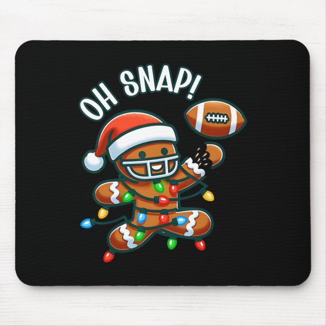 Åh Snap Gingerbreadman Jul Fot  Musmatta (Framsidan)