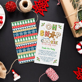 Åh Snap! Gingerbröd Cookie Baby Shower Bok Tilläggskort