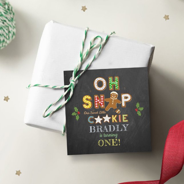 Åh, Snap! Gingertea Cookie any age Birday Gåvor Etiketter (Skapare uppladdad)