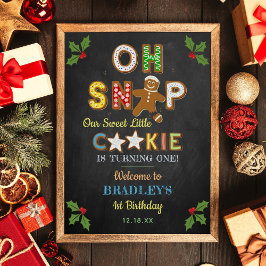 Åh, Snap! Gingertea Cookie any age Birday Poster