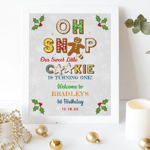 Åh, Snap! Gingertea Cookie any age Birday Poster