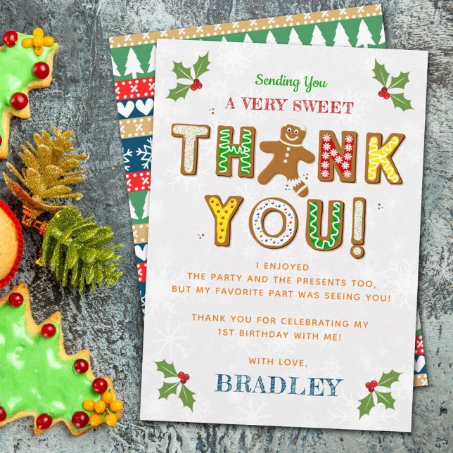 Åh, Snap! Gingertea Cookie any age Birday Tack Kort (Skapare uppladdad)