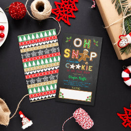 Åh Snap! Gingertea Cookie Baby Shower Diaper Tilläggskort