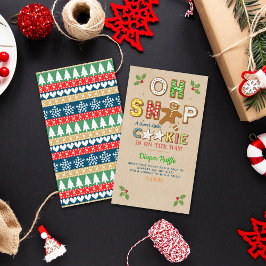 Åh Snap! Gingertea Cookie Baby Shower Diaper Tilläggskort