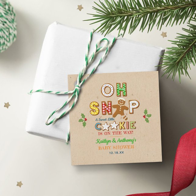 Åh Snap! Gingertea Cookie Baby Shower Gåvor Etiketter (Skapare uppladdad)