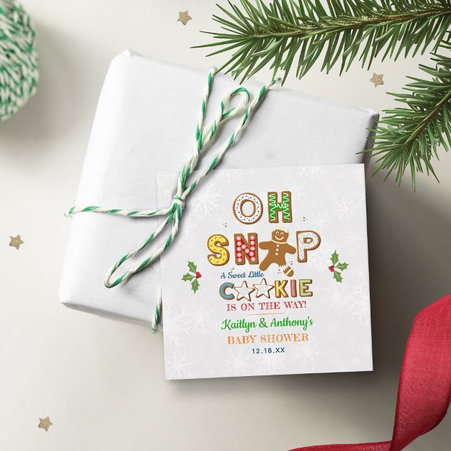 Åh Snap! Gingertea Cookie Baby Shower Gåvor Etiketter (Skapare uppladdad)