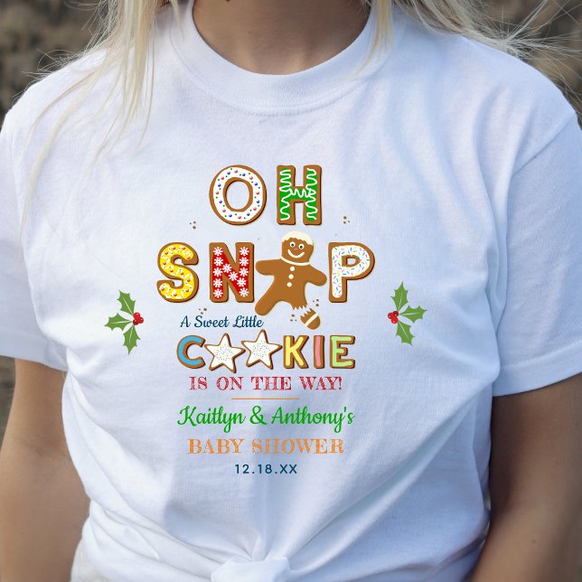 Åh Snap! Gingertea Cookie Baby Shower T Shirt (Skapare uppladdad)