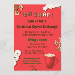 Åh Snap! Inbjudan till utbyte av julcookie