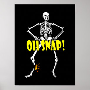 Åh Snap, Lusnyj Skeleton Halloween Poster