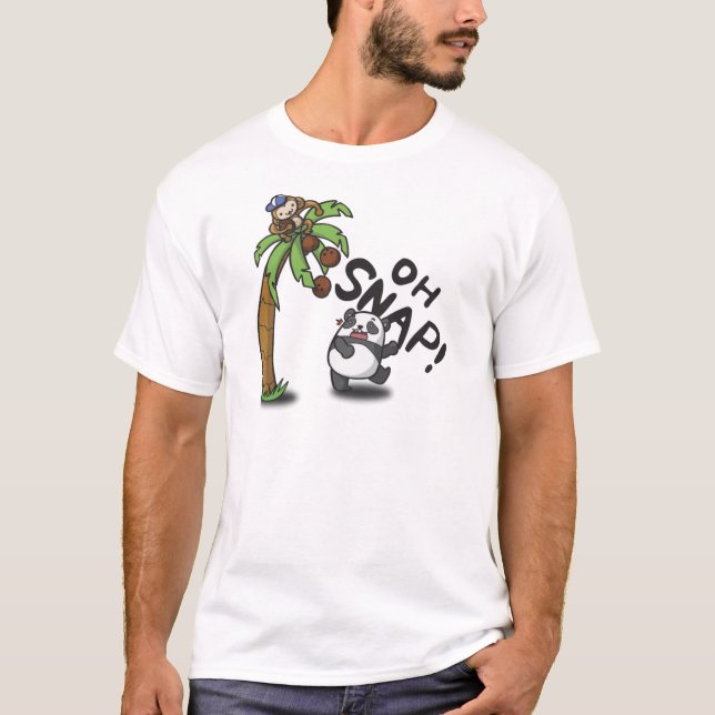 Åh Snap Panda & Apa Tee Shirt (Framsida)