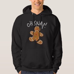 Åh, Snap! Pepparkaksgubbe Cookie Funny Broken Leg Hoodie