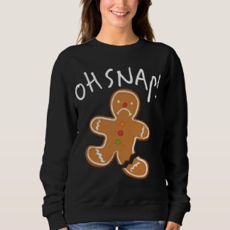 Åh, Snap! Pepparkaksgubbe Cookie Funny Broken Leg  T Shirt