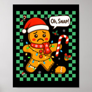 Åh Snap Pepparkaksgubbe Jul Vuxen Kids Manar W Poster