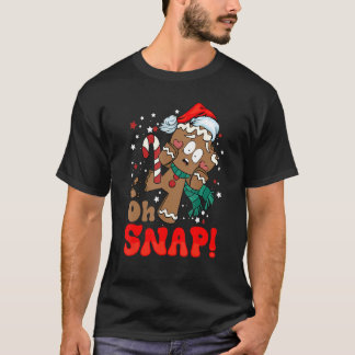 Åh Snap Pepparkaksgubbe Retro-julfamiljen Mat T Shirt