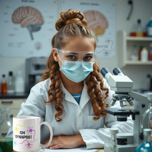 Åh, Snap! Science Neuro Biology Teacher Funny Kaffemugg