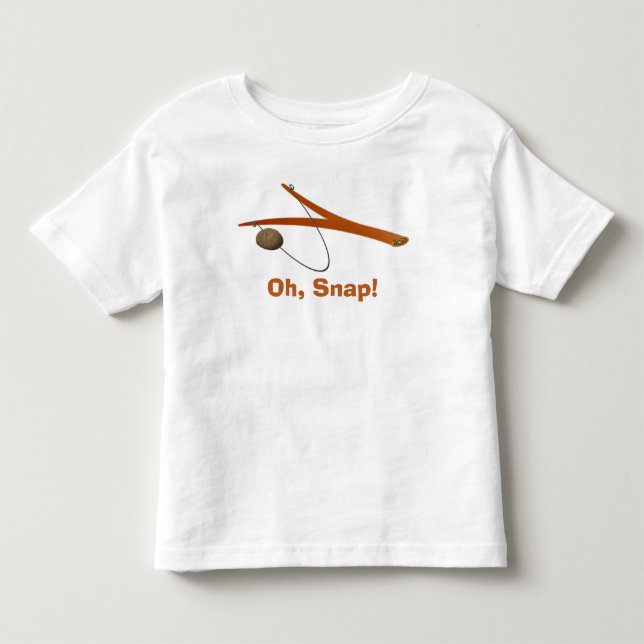 Åh, Snap! Småbarn Bra Jersey T-Shirt (Framsida)