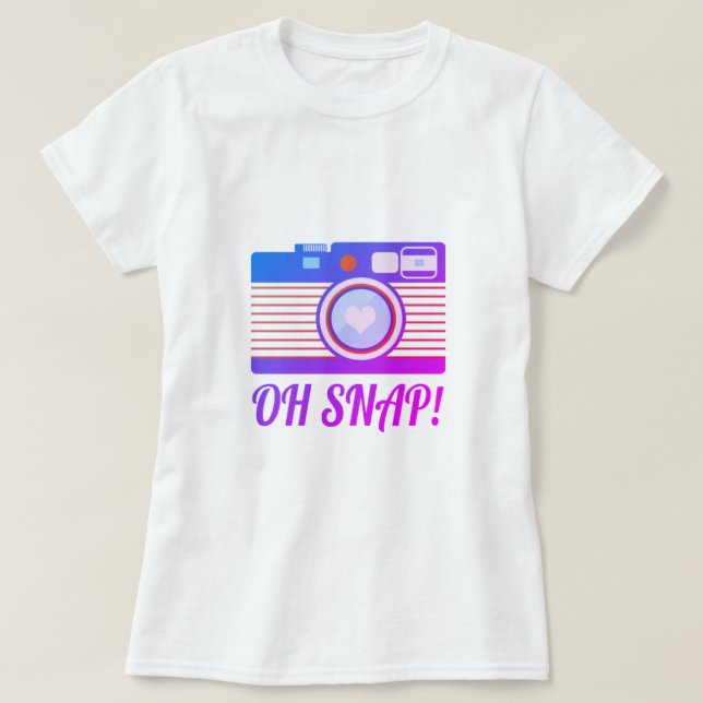 Åh, Snap! T-Shirt (Design framsida)