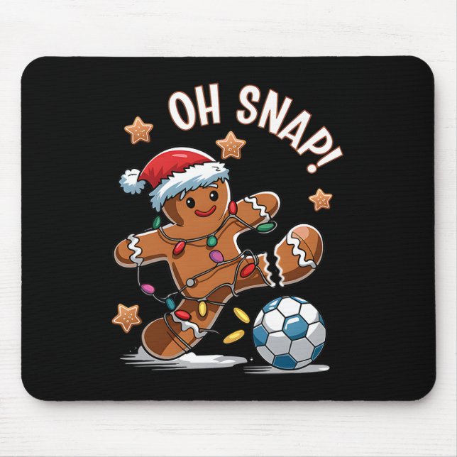 Åh Snapp Gingerbreadman Julfotboll 1  Musmatta (Framsidan)