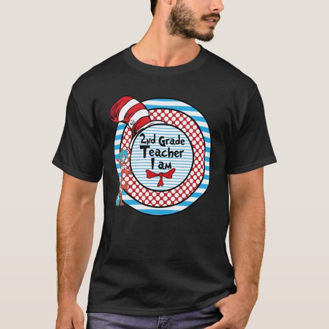 Åh, Ställe du kommer att gå 2:e Klass Lärare T Shirt (Framsida)