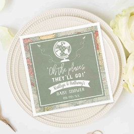 "Åh Ställen de kommer att gå!" Travel Karta Baby S Pappersservett