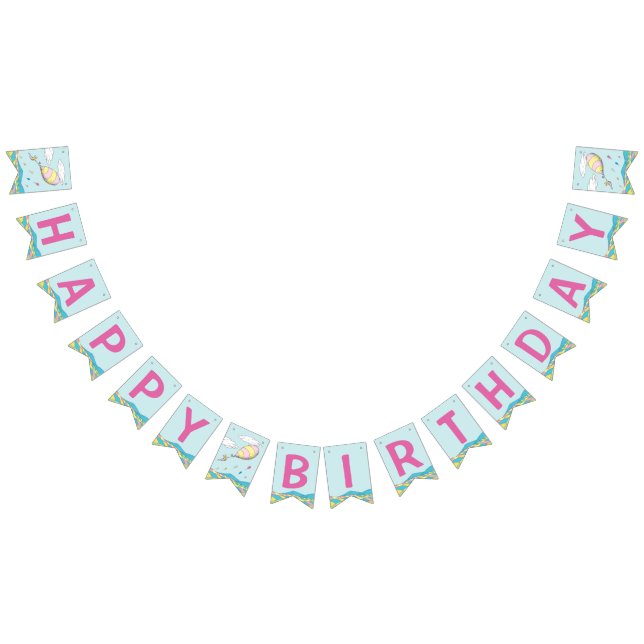 Åh, Ställen hon ska gå! - Första födelsedag Vimplar (Alla)